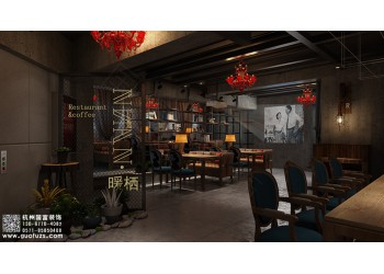 宜興市800平方米咖啡館設(shè)計(jì)公司-浙江國(guó)富裝飾
