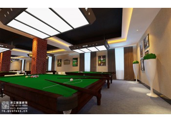 余杭區(qū)臺球館施工公司-浙江國富裝飾