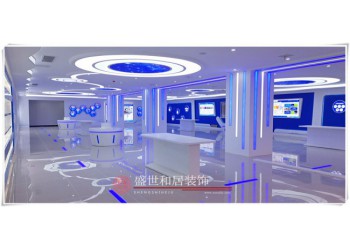 合肥科技風企業展廳裝修實景，打造出充滿科技感的場景