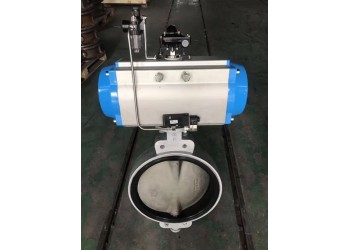 躍正船用氣動(dòng)中心型半凸耳不銹鋼板蝶閥GB/T3036-94