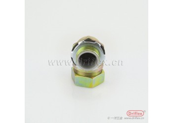 鐵鍍鋅90度彎頭金屬軟管箱接頭3/8"到2"