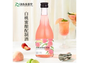 白桃蜜釀配制酒OEM貼牌代加工 山東廠家加工定制酒