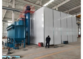 無(wú)需土建無(wú)基礎(chǔ)噴砂房工業(yè)涂裝高效除銹解決方案